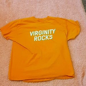 COPY - XL virginity rocks yellow tshirt